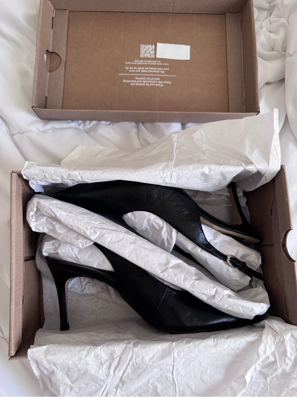 Dolce Vita Black Pointed Slingback Stiletto Heels
